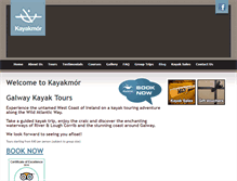 Tablet Screenshot of kayakmor.ie